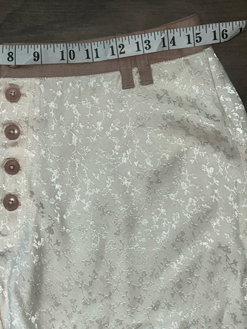 Free People Claudia Tap Shorts Sz 8 Cream - Picture 10 of 15
